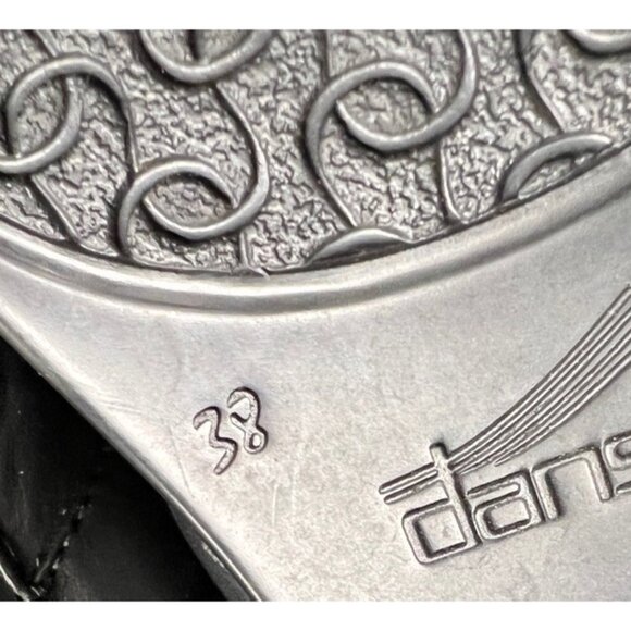 Dansko Tamara Women's Sz 38 US 7.5-8 Black Leather Clogs Loafers Nurses Shoes - Picture 11 of 12